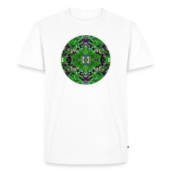 Nature Mandala Spring à Dennenlohe - T-shirt Premium bio Homme - blanc - Devant - Nico (187cm)