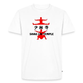 Temple de Kung Fu Shaolin - T-shirt Premium bio Homme - blanc - Devant - Nico (187cm)