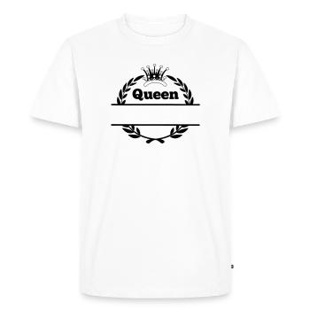 Reine en couronne de laurier et couronne - T-shirt Premium bio Homme - blanc - Devant - Nico (187cm)