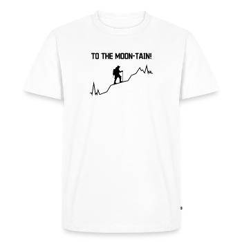 Mountain Hiking Nature Statement Hikers Hiking - Men's Premium Organic T-Shirt - white - Front - Nico (187cm)