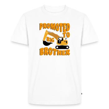 Promu grand frère Va être un grand frère - T-shirt Premium bio Homme - blanc - Devant - Nico (187cm)