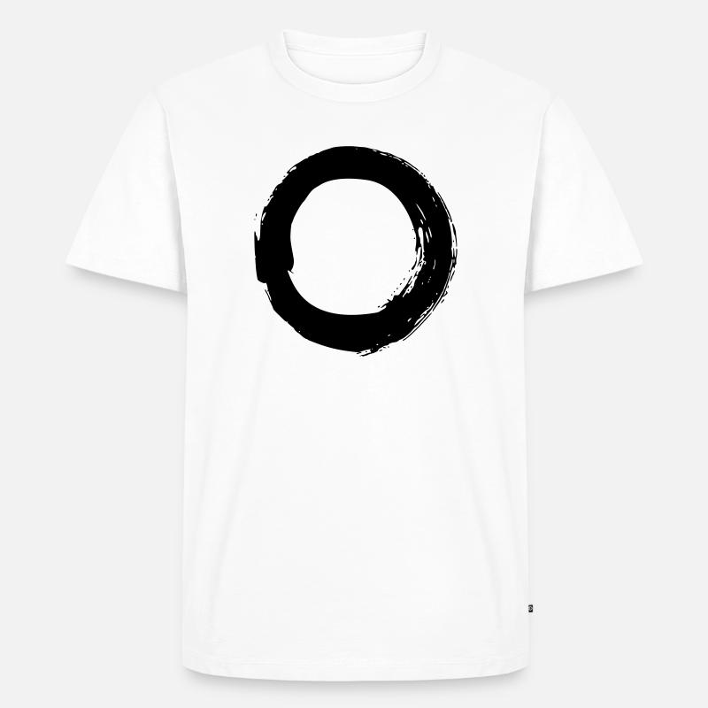 Enso - Männer Premium Bio T-Shirt - Weiß