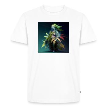 Personification of the forest - Men's Premium Organic T-Shirt - white - Front - Nico (187cm)