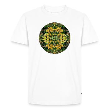 Nature Mandala Spring à Dennenlohe - T-shirt Premium bio Homme - blanc - Devant - Nico (187cm)