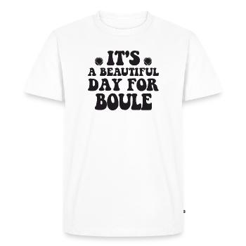 Boule Legend Petanque Outfit for Bouler for - Men's Premium Organic T-Shirt - white - Front - Nico (187cm)