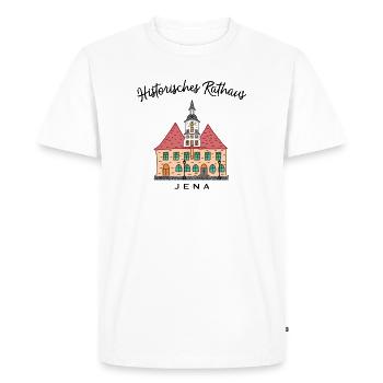 Iéna, Hôtel de Ville historique,Thuringe - T-shirt Premium bio Homme - blanc - Devant - Nico (187cm)