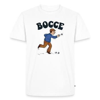Pétanque Dicton Pétanque avec Jack Bocci Jeu de Pétanque - T-shirt Premium bio Homme - blanc - Devant - Nico (187cm)