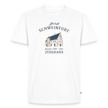 Schweinfurt, monument emblématique Zeughaus, Bavière - T-shirt Premium bio Homme - blanc - Devant - Nico (187cm)
