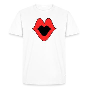 HUMOUR. CITATION. MESSAGE. RETRAITE. ANNIVERSAIRE. - T-shirt Premium bio Homme - blanc - Devant - Nico (187cm)