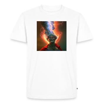 Portrait elektrik 10 - T-shirt Premium bio Homme - blanc - Devant - Nico (187cm)