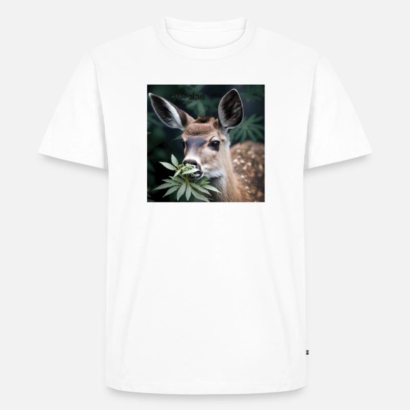 Cannabiche 07 mit Tippfehler - Männer Premium Bio T-Shirt - Weiß