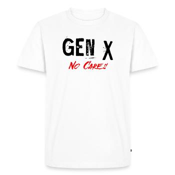 Gen X - Men's Premium Organic T-Shirt - white - Front - Nico (187cm)
