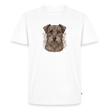 Exemple de chien - T-shirt Premium bio Homme - blanc - Devant - Nico (187cm)