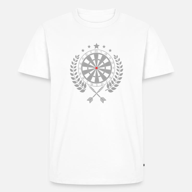 Darts - Darts Lover Apparel - Männer Premium Bio T-Shirt - Weiß