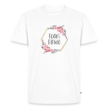 Team Bride Wedding Hen Party Bachelorette Party - Men's Premium Organic T-Shirt - white - Front - Nico (187cm)