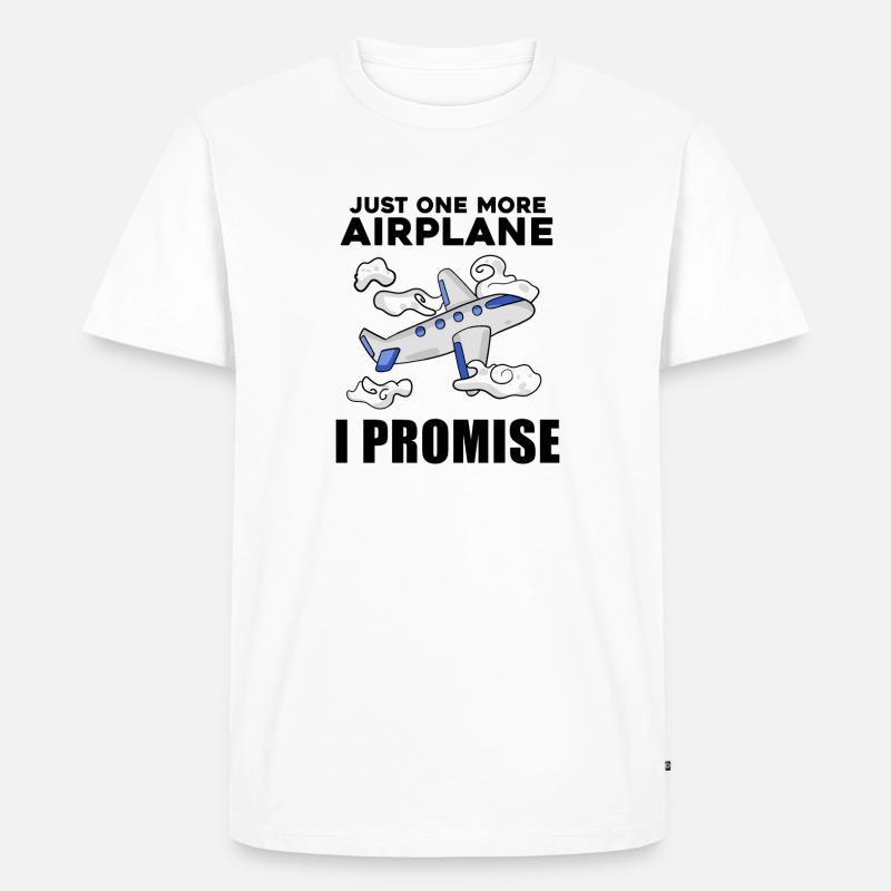 Flugzeug Pilot Spruch Geschenk - Männer Premium Bio T-Shirt - Weiß