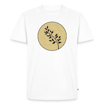 Branche - T-shirt Premium bio Homme - blanc - Devant - Nico (187cm)