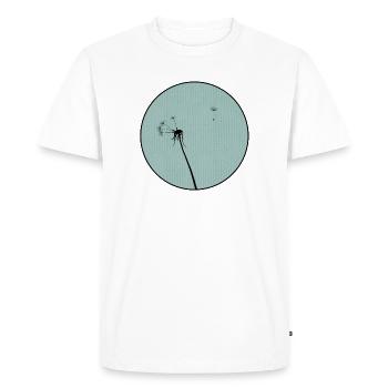 Dandelion - Men's Premium Organic T-Shirt - white - Front - Nico (187cm)