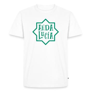 Andalousie 5 - T-shirt Premium bio Homme - blanc - Devant - Nico (187cm)