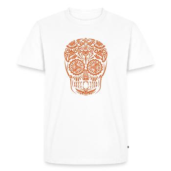 Calavera mexicana - T-shirt Premium bio Homme - blanc - Devant - Nico (187cm)