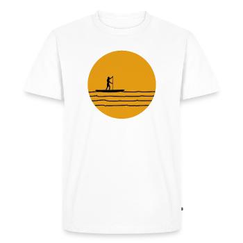 SUP - Men's Premium Organic T-Shirt - white - Front - Nico (187cm)