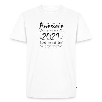 2021 - Vintage 2021 - Fantastic since 2021 - Men's Premium Organic T-Shirt - white - Front - Nico (187cm)