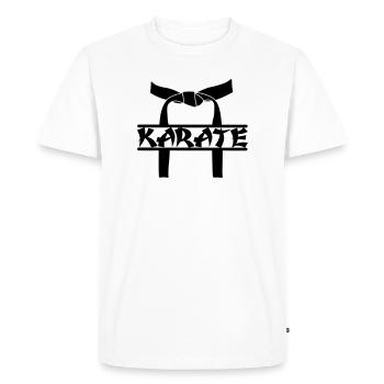 Prix de karaté OBI - T-shirt Premium bio Homme - blanc - Devant - Nico (187cm)