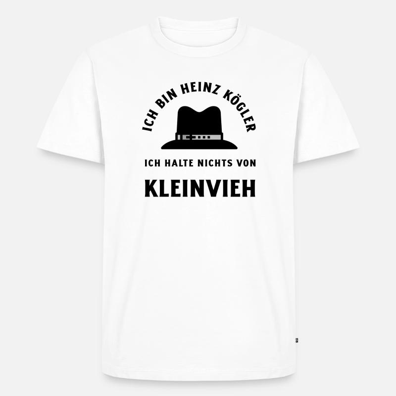 Minimalist futurist Barcode Design - Männer Premium Bio T-Shirt - Weiß
