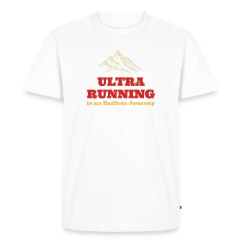 Ultra Running est un Endless Journe - T-shirt Premium bio Homme - blanc - Devant - Nico (187cm)