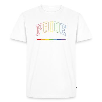 Pride. Love is Love - Men's Premium Organic T-Shirt - white - Front - Nico (187cm)