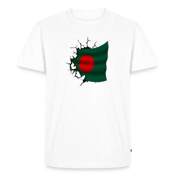 Bangladesh - Bangladesh - Flag - Men's Premium Organic T-Shirt - white - Front - Nico (187cm)