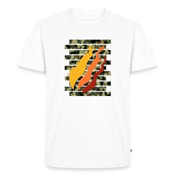 Fire Nation - Men's Premium Organic T-Shirt - white - Front - Nico (187cm)