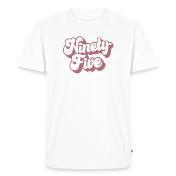 Quatre-vingt-quinze femmes du 95e anniversaire de ses 95 ans - T-shirt Premium bio Homme - blanc - Devant - Nico (187cm)