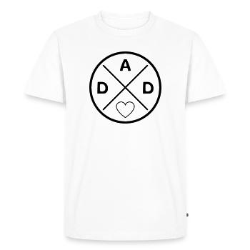 Meilleur papa - T-shirt Premium bio Homme - blanc - Devant - Nico (187cm)