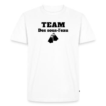 plongée sous-marine, plongeur - T-shirt Premium bio Homme - blanc - Devant - Nico (187cm)