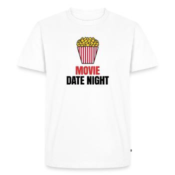 Films Déclaration Soirée Film Popcorn Kino Serien - T-shirt Premium bio Homme - blanc - Devant - Nico (187cm)