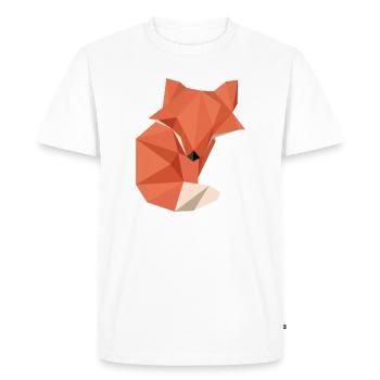 Origami Renard - T-shirt Premium bio Homme - blanc - Devant - Nico (187cm)