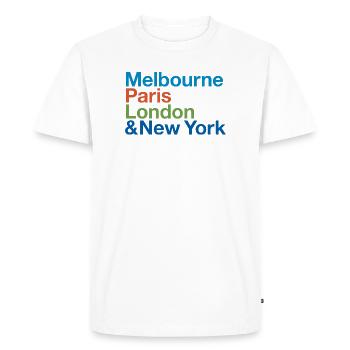 GRAND SLAM Tennis - T-shirt Premium bio Homme - blanc - Devant - Nico (187cm)