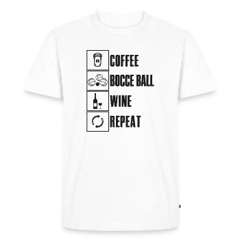 Bocce Saying Bocce Ball with Jack Bocci Game Bocce - Men's Premium Organic T-Shirt - white - Front - Nico (187cm)
