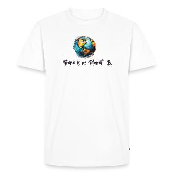 Protection du climat No Planet B - T-shirt Premium bio Homme - blanc - Devant - Nico (187cm)