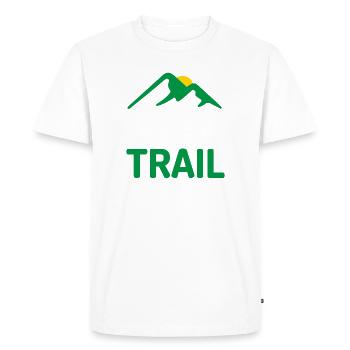 Ultra Trail - T-shirt Premium bio Homme - blanc - Devant - Nico (187cm)