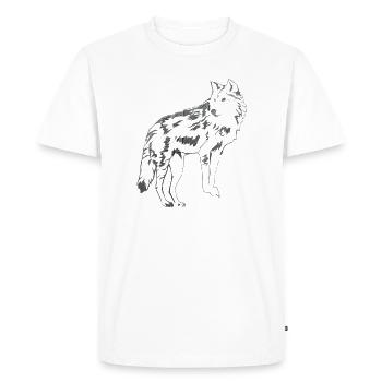Loup - T-shirt Premium bio Homme - blanc - Devant - Nico (187cm)