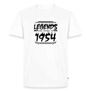 1954 - Né en 1954 - Construit en 1954 - T-shirt Premium bio Homme - blanc - Devant - Nico (187cm)