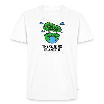 Planet Earth Environment Environmentalist Tree Statement - Men's Premium Organic T-Shirt - white - Front - Nico (187cm)