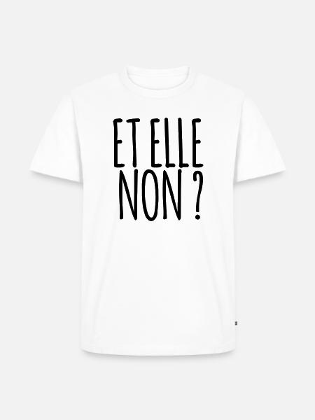 Et elle non ? Marseille bébé ! - T-shirt Premium bio Homme - blanc