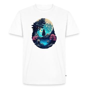 Romantic landscape - Men's Premium Organic T-Shirt - white - Front - Nico (187cm)