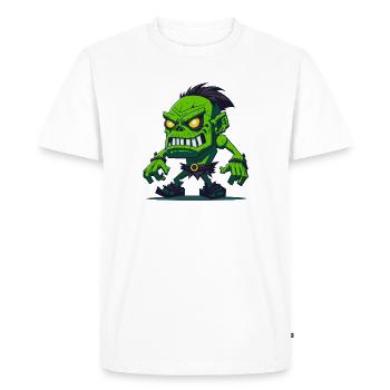 Totem of the Zombie - Men's Premium Organic T-Shirt - white - Front - Nico (187cm)