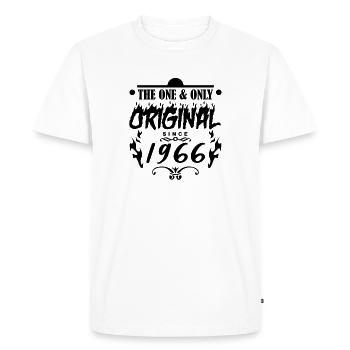 1966 - Né en 1966 - Fantastique depuis 1966 - T-shirt Premium bio Homme - blanc - Devant - Nico (187cm)