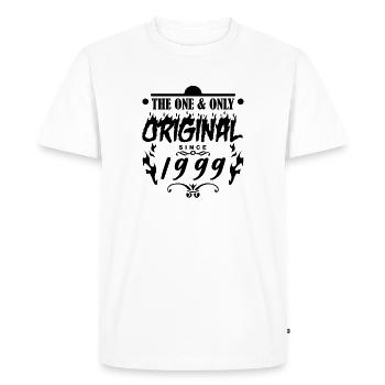 1999 - Year of construction 1999 - Year of construction 1999 - Men's Premium Organic T-Shirt - white - Front - Nico (187cm)