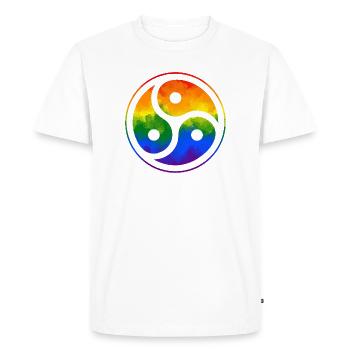 Colorful, kinky, queer – the shirt for you - Men's Premium Organic T-Shirt - white - Front - Nico (187cm)